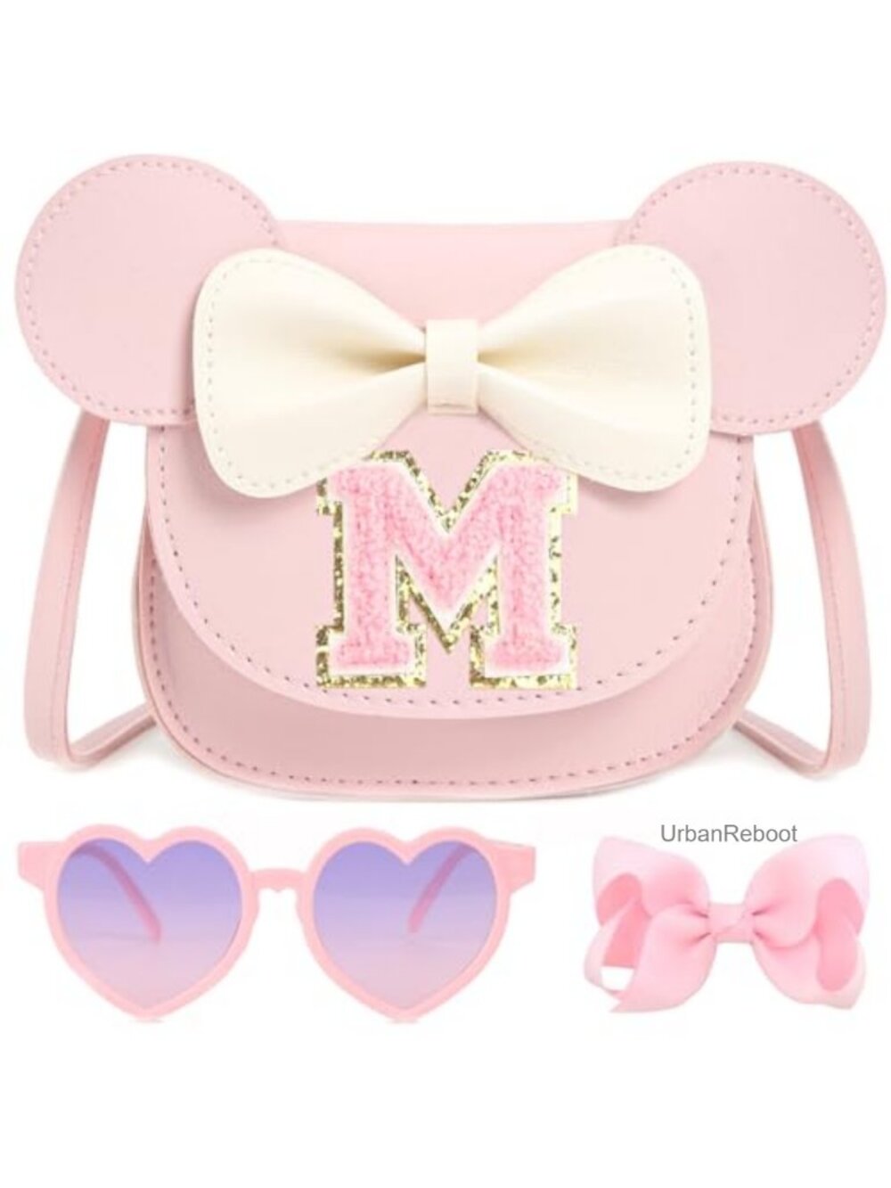 Toddler Girls Purse Set with Hair Clip & Sunglasses